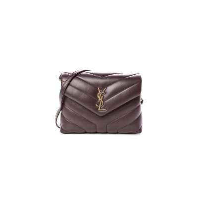 YSL TOY LOULOU SHOULDER BAG IN QUILTED LEATHER 465039 (20*14*7cm)